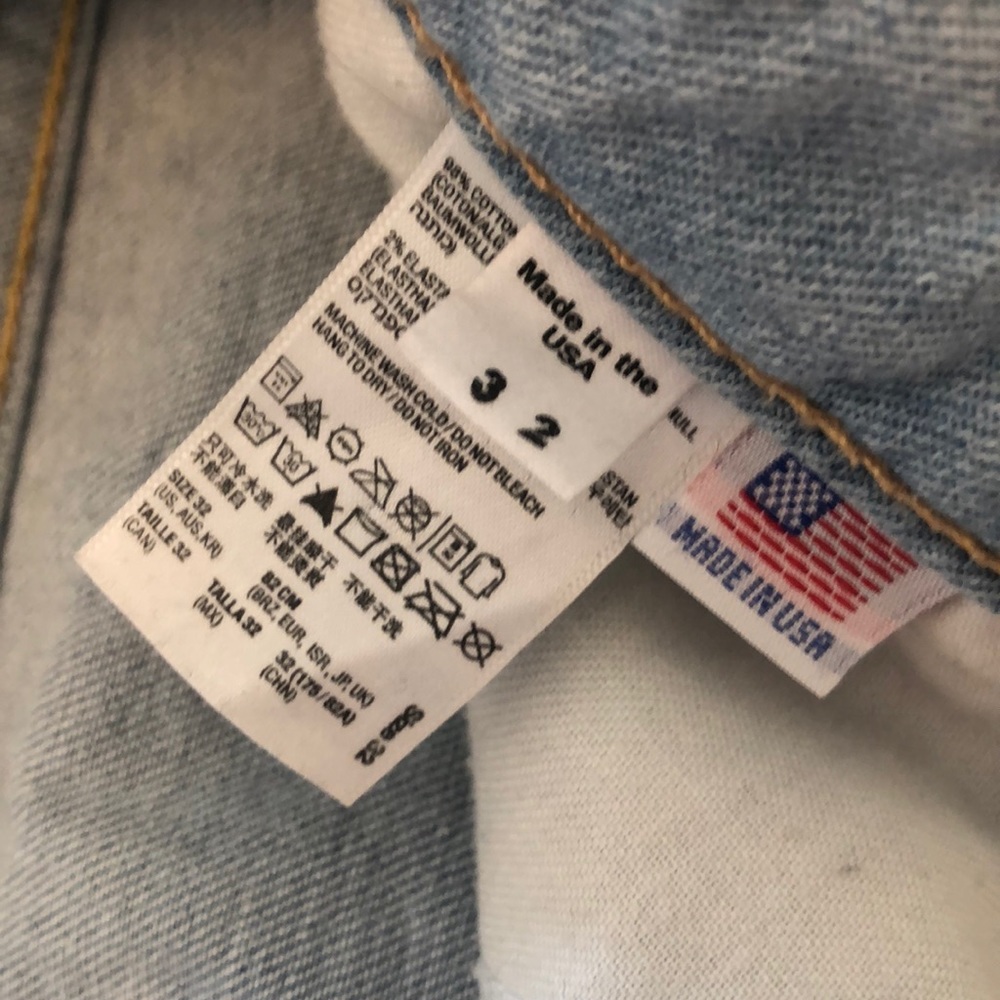 American Apparel Cropped Light Wash Mom Jeans - Picture 5 of 8